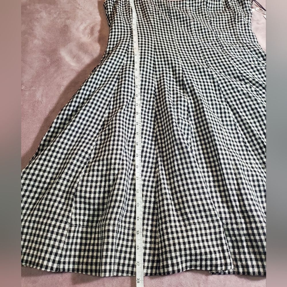 NWT Bailey 44 Linen Blend Gingham Fit & Flare Dress - Picture 13 of 13